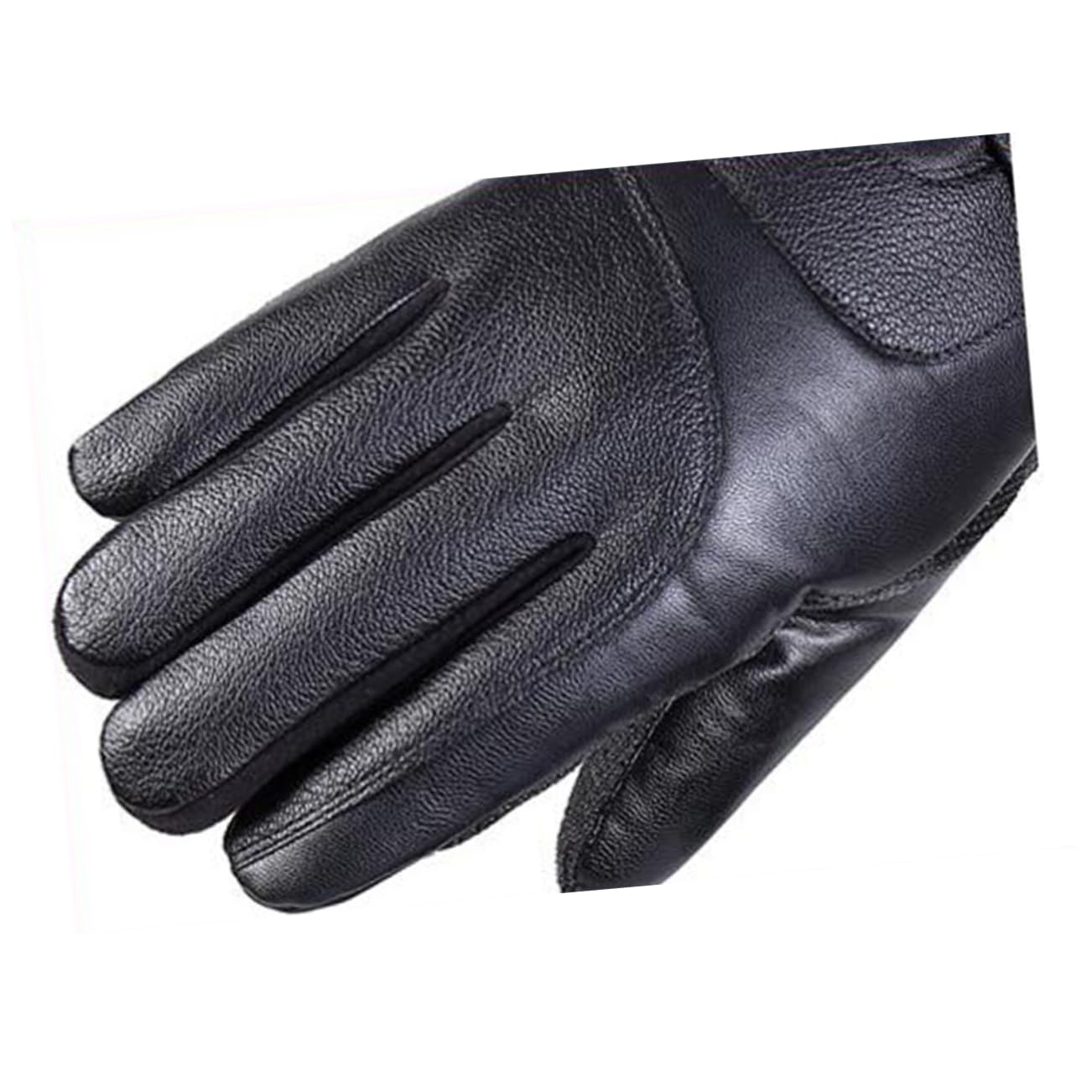 3paia Guanti Pu Pelle Spessa Antivento e Caldi Per Inverno Per Sport Outdoor Ciclismo Arrampicata e Attività All Aperto Nero
