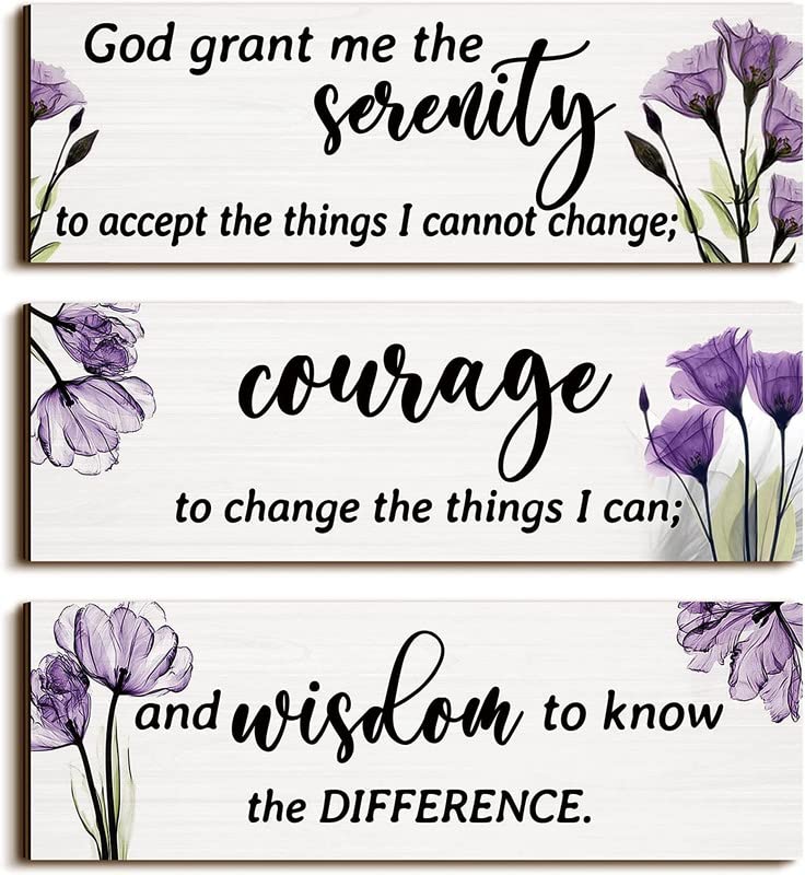 ANGEL INFINITE Wall Decor Serenity Prayer Wooden Wall Decorative, MDF Wall Hanging, Wall Hanger for Home Decor, Wall Art, MDF Wooden Wall Hanger for Home, Living Room, Gifts, Office, Home Decor Items