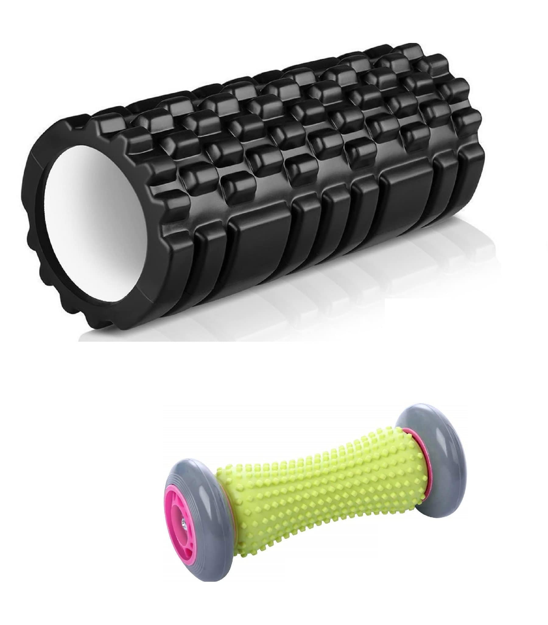 Bodylastics Foot & Total Body Foam Roller Ergonomic Designed for Total Body Massage (Foot Roller + 45cms Foam Roller) (B09SH8KT3V) Amazon Price History, Amazon Price Tracker