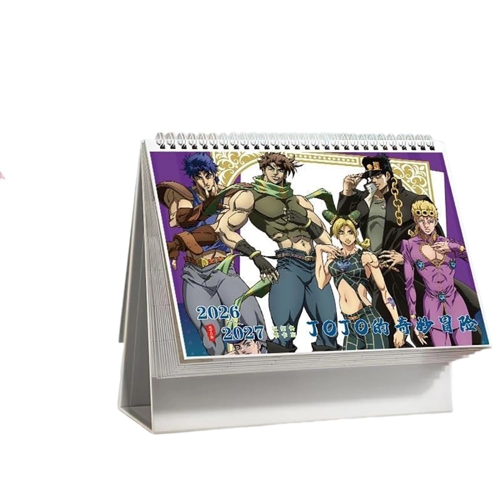 Amazon | ジョジョの奇妙な冒険 カレンダー 2026-2027 1冊2年 卓上