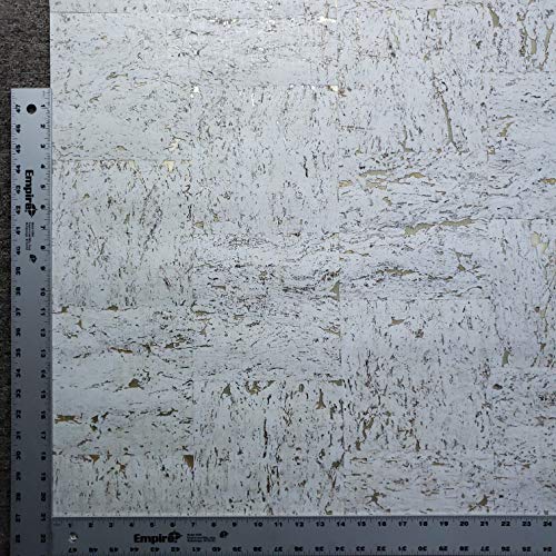 Real Natural Cork Wallpaper White Rustic On Gold Metallic Wallcovering Nature Covering #TOP7
