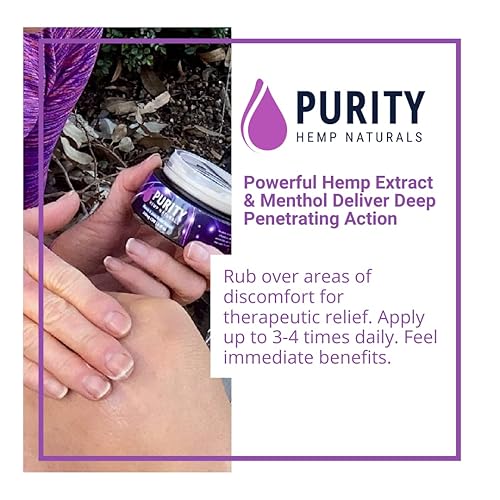 Miniatura 2 de Hot & COOL Crema Alivio Rub - 1,000 mg de extracto de aceite de cáñamo para músculos, articulaciones, cuello, espalda, hombros, piernas. Fórmula de