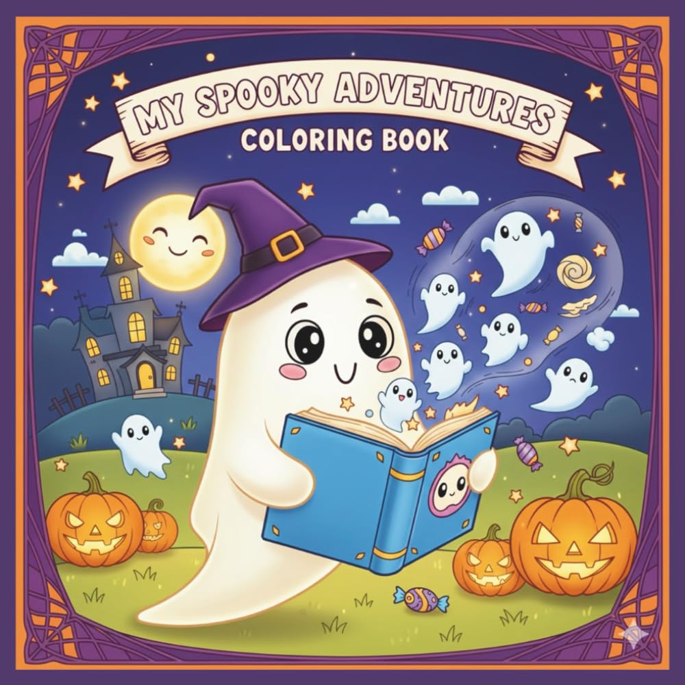 MY SPOOKY ADVENTURES: A SIMPLE AND EASY HALLOWEEN COLORING BOOK FOR KIDS