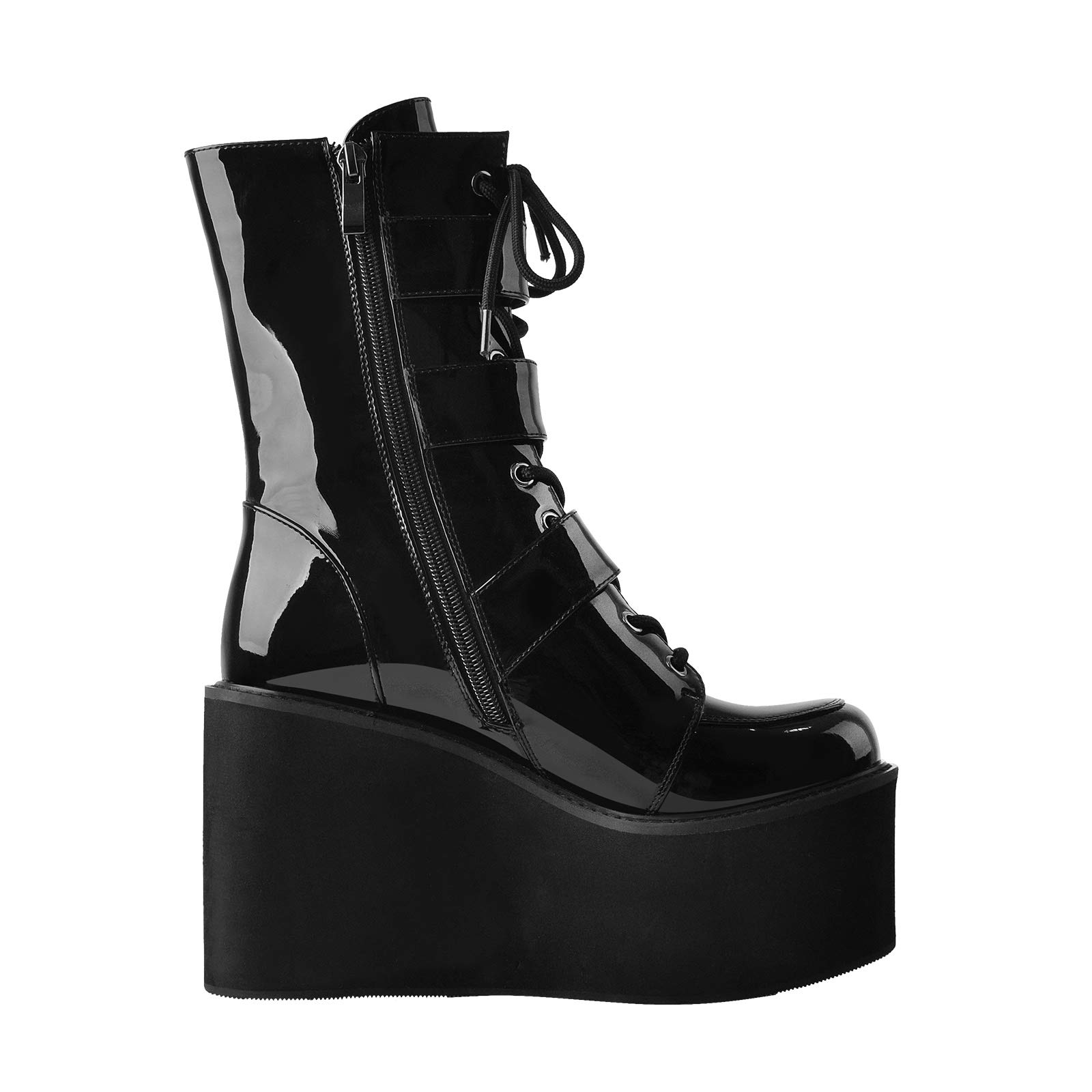 MissHeel Plateau Stiefel Gohtic Booties Ankle Boots