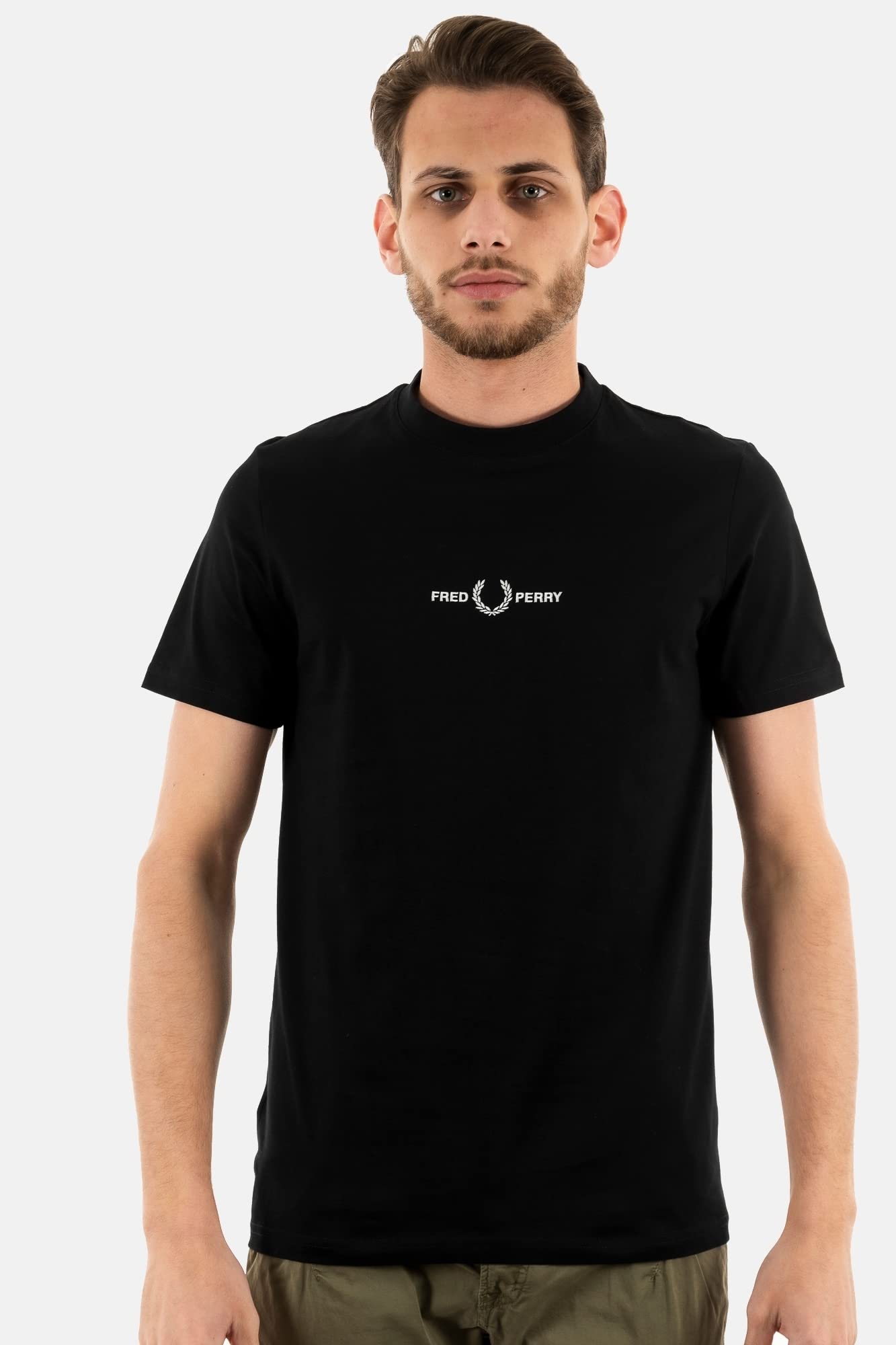 Fred Perry Embroidered T-Shirt Canottiera Uomo (Pacco da 1)