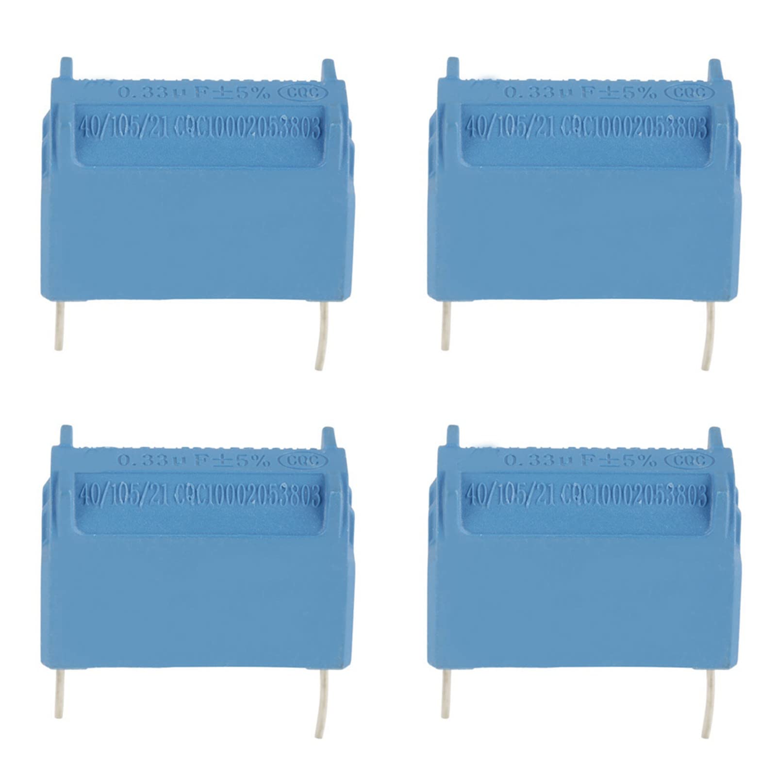Oumefar Condensador radial de cerámica de aluminio de alto voltaje de 0,33 uF, 10 unidades, 630 AV 1200 V CC para circuito de pulsos