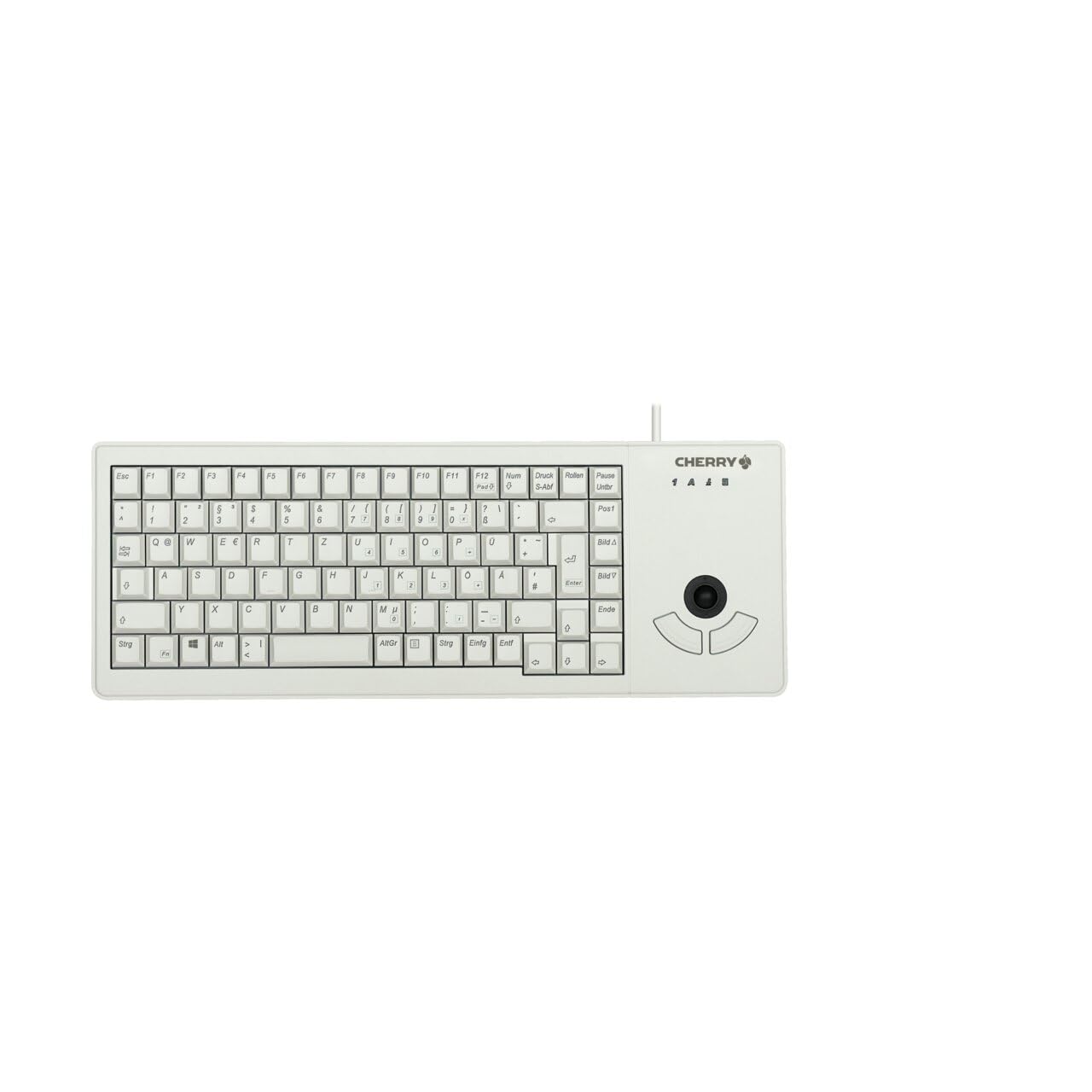 Cherry Grey Xs Trackball Keyboard Usb Qwerty Us English