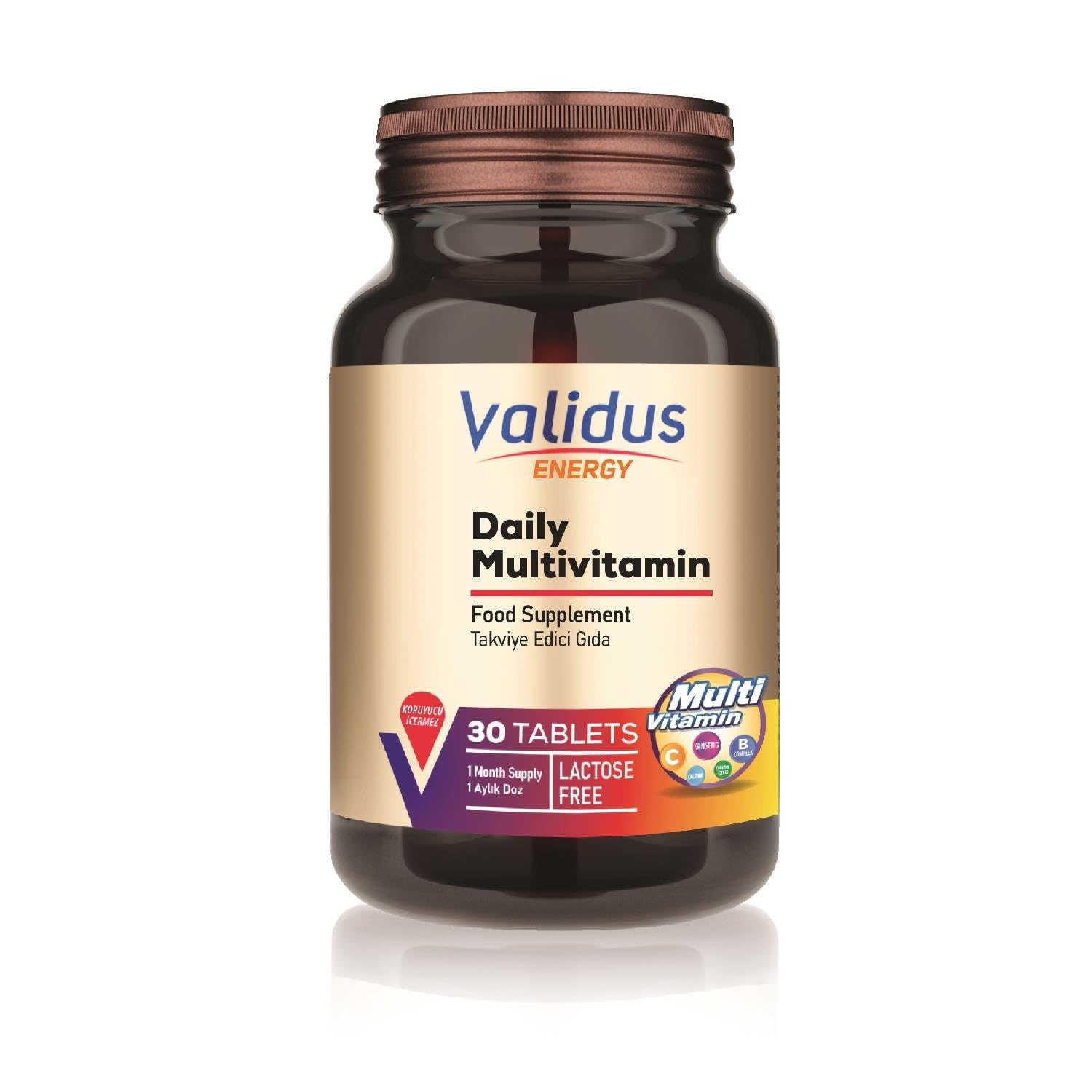 Validus Energy Daily Multivitamin 30 Tablets