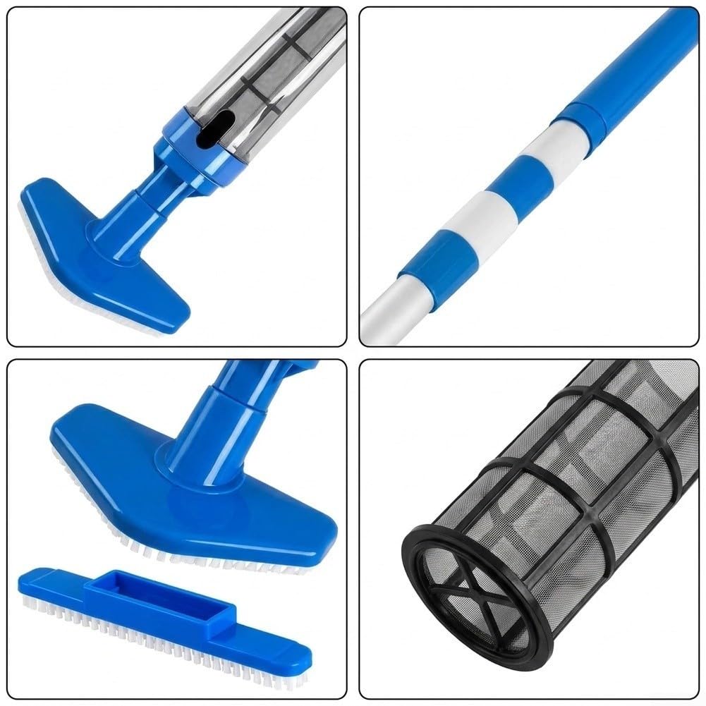 Nettoyeur Piscine ABS Léger pour Débris(Blue)