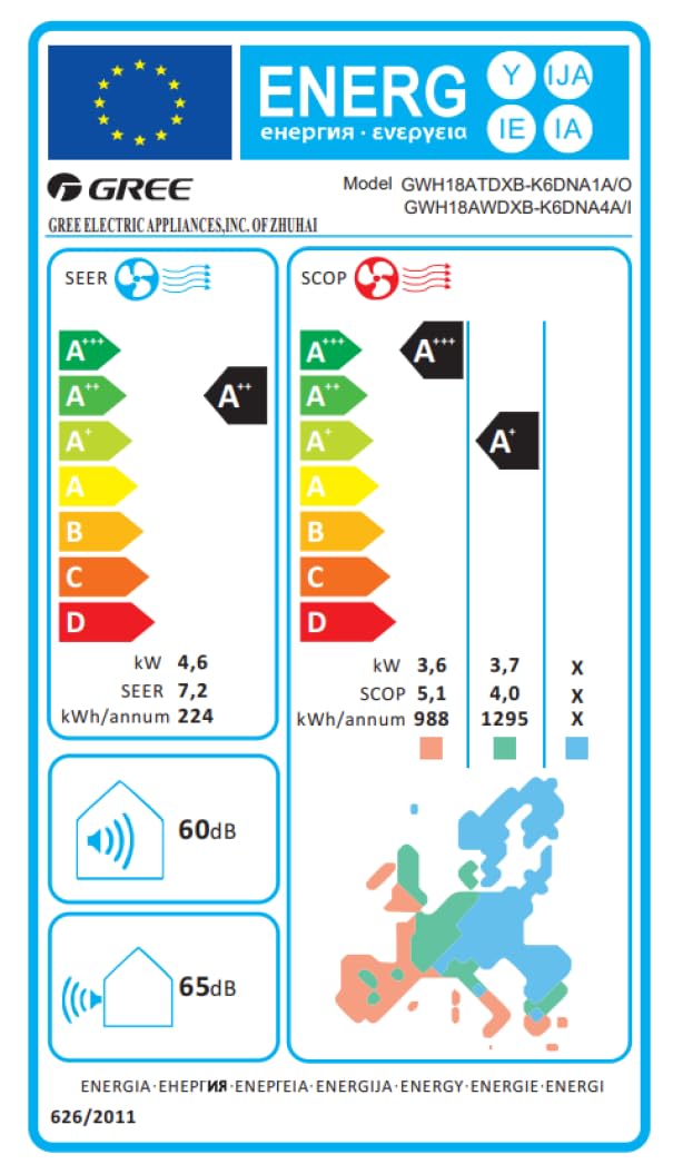 Climatizzatore Gree New Ari da 18000 btu inverter in R32 wifi con bluetooth A+++