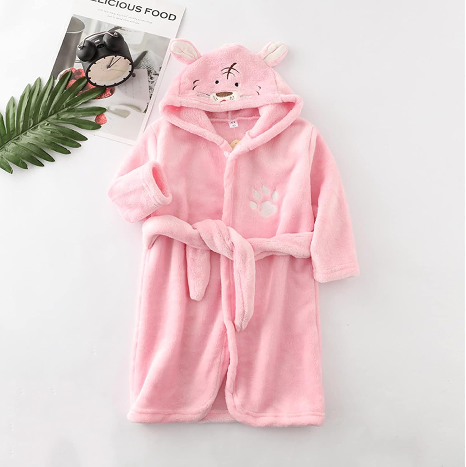 Toddler Flannel 𝐒leepwear Cartoon Hooded Bathrobes Boys 𝐏ajamas Warm Girls Baby Kids Boys 𝐏ajamas
