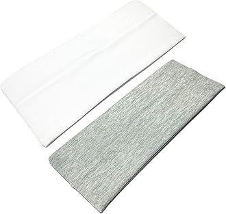 WESTEND CHOICE 9cm Wide Headbands 2 Pack Soft Head Band Plain Stretchy Unisex Kylie headband Bandeau Headbands for Women & Men Gym Yoga Hair Band (Mixed set 6)