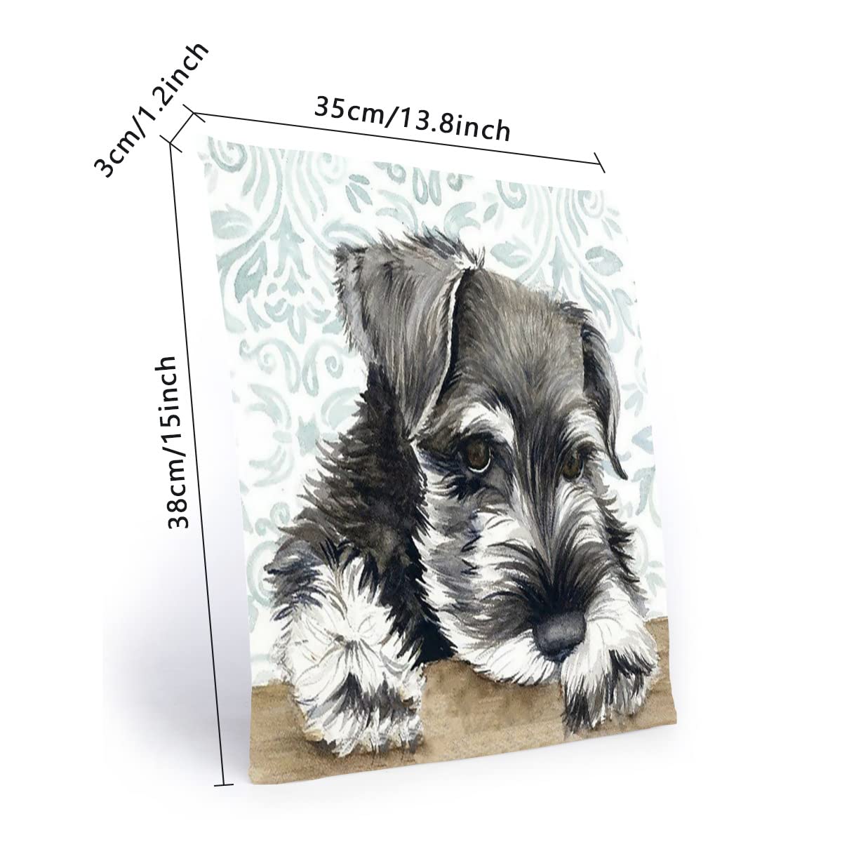 Amazon.co.jp: 座布団 クッション 四角 ミニチュアシュナウザー