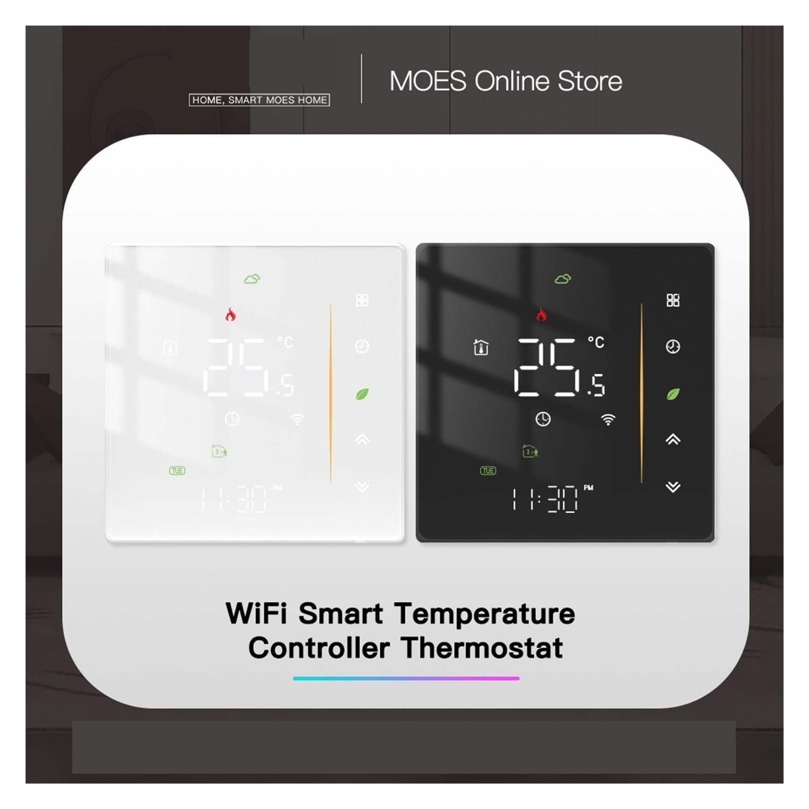 Termostat WiFi Bezprzewodowy regulator temperatury w pomieszczeniu wody/elektrycznego ogrzewania podłogowego Kocioł gazowy Wilgotność APP Praca Informacja O ZgodnośCi(WHT-006-GB-WH-MS)