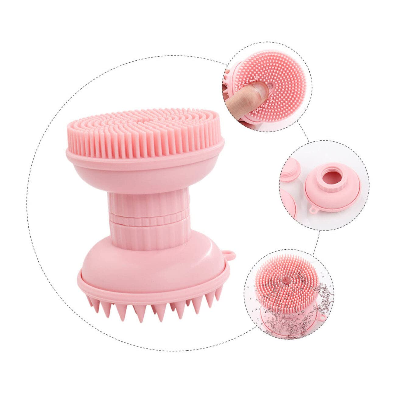 Toyvian 2 Pz Spazzola Da Bagno Tre in Spazzola Esfoliante Per Il Corpo Spazzola Da in Silicone Spazzola Per Massaggi Shampoo Bambino Calze Autoreggenti Gel Di Silice Triplicare