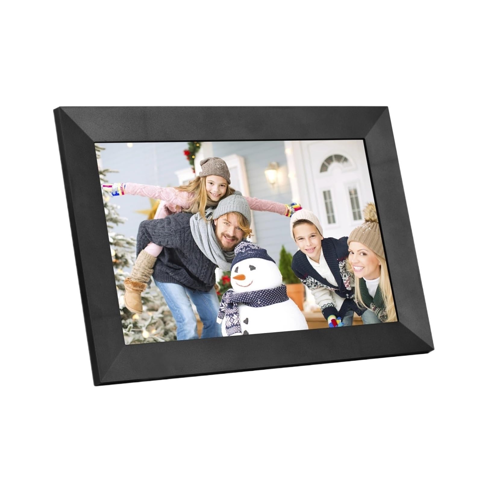 8 "10.1" Inteligentna Ramka Na Zdjęcia WiFi Cyfrowa Album Fotograficzny 1280 * 800 Ekran Dotykowy IPS 16 GB Pamięci Prezent Kontrola Aplikacji WyjąTkowe WrażEnia Wizualne(Black-8 inch)