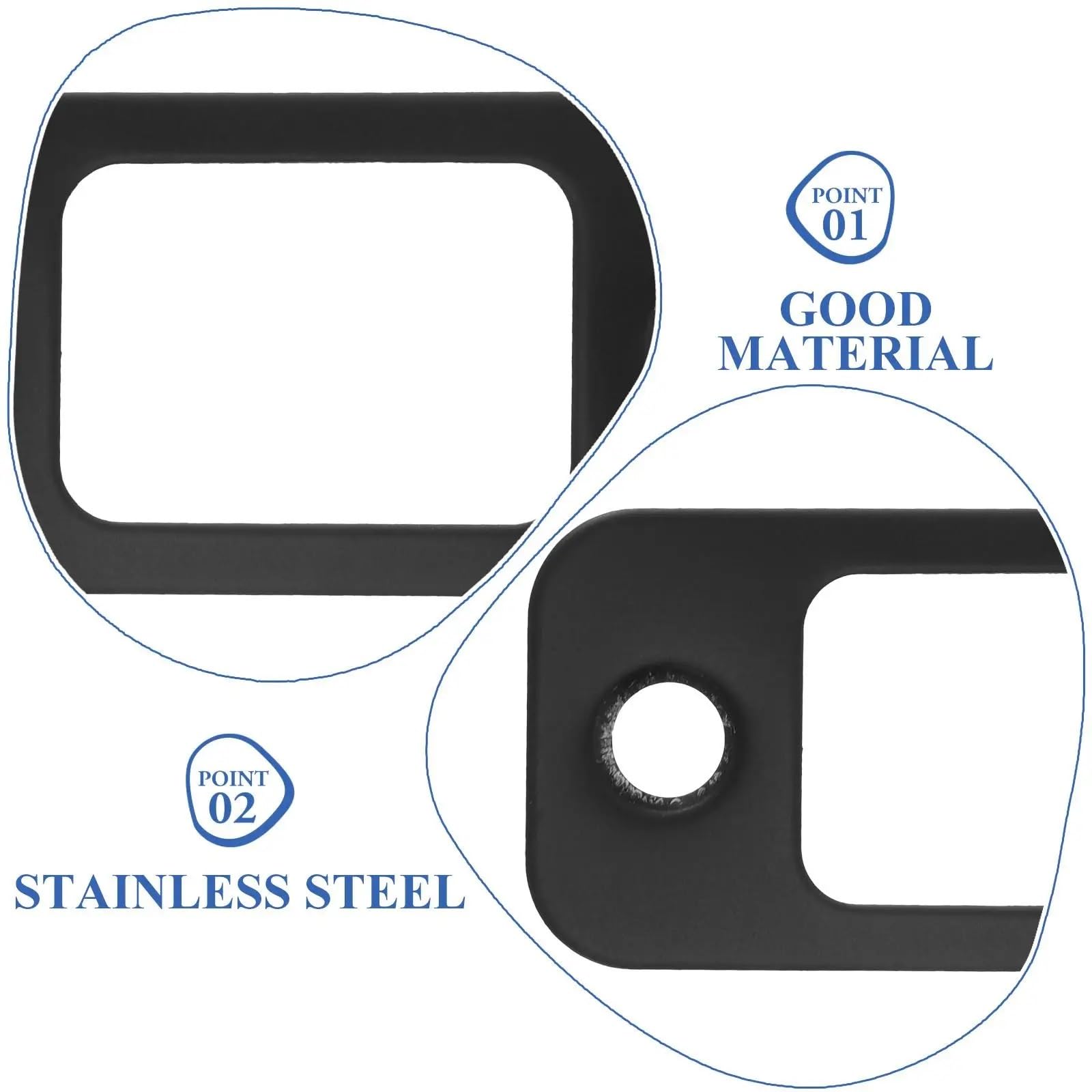Lot de 40 gâches de porte en acier inoxydable pour verrou de porte - Kit de renfort pour différentes portes (doré)