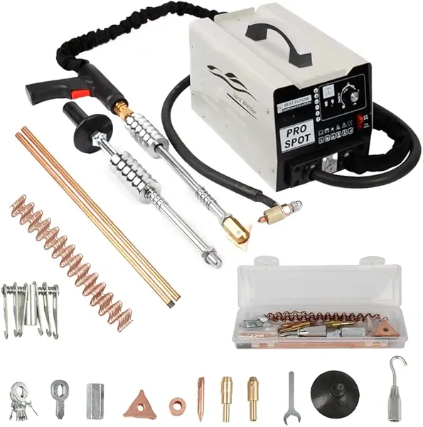 Stud Welder Dent Repair Machine 220V, 1800W Car Body Welder with 6 Welding Modes, 3500A Vehicle Body Repair Dent Removal Tools Machine Bonnet Door Repair Tool Kit