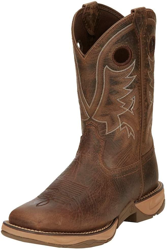 Men Rasp Brown 11` Men Wide Square Soft Toe