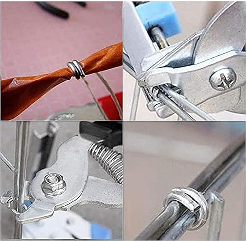 Miniatura 6 de Alicates de anillo de uñas tipo M, juego de alicates de anillo de acero inoxidable con 1200 piezas de clavos de acero galvanizado, kit de alicates