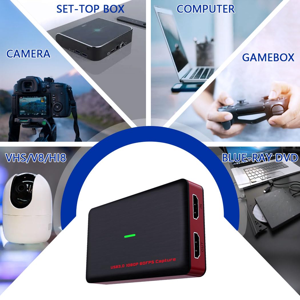 Amazon.co.jp: Y&H USB3.2 キャプチャーボード Gen 1 Type-C & USB-A