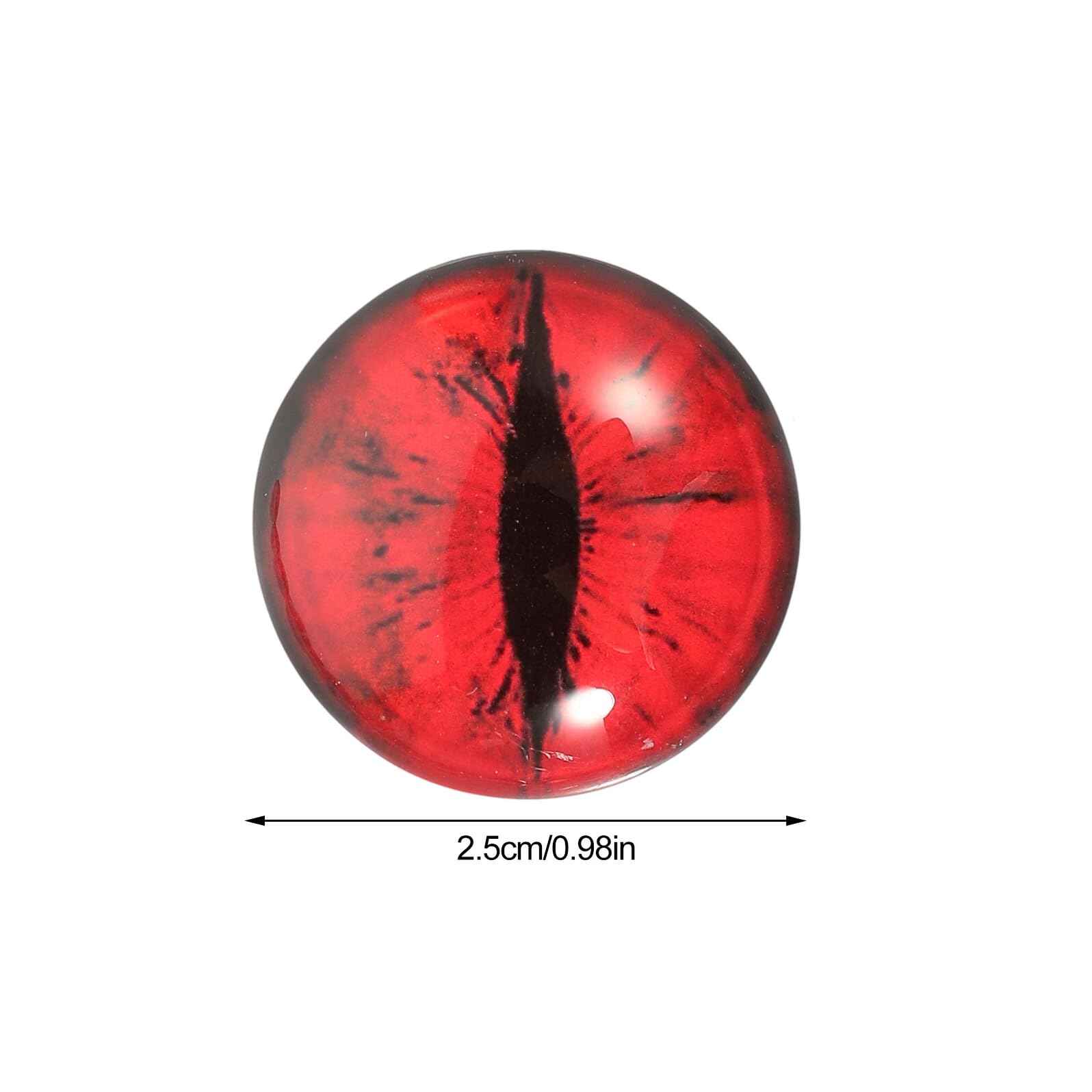 Cabilock Glasaugen 25mm Rund für Basteln Halloween Feier