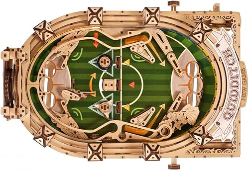 Miniatura 3 de UGEARS mecánico de madera 3D rompecabezas modelo Quidditch Pinball Kit de construcción