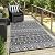 Anidaroel Outdoor Rug 5'x8' Waterproof for Patio Decor, Reversible Plastic Straw Outdoor Area Rug, Stain & UV Resistant RV Camping Mat for Porch, Balcony, Pool Deck, Backyard, Gray&White