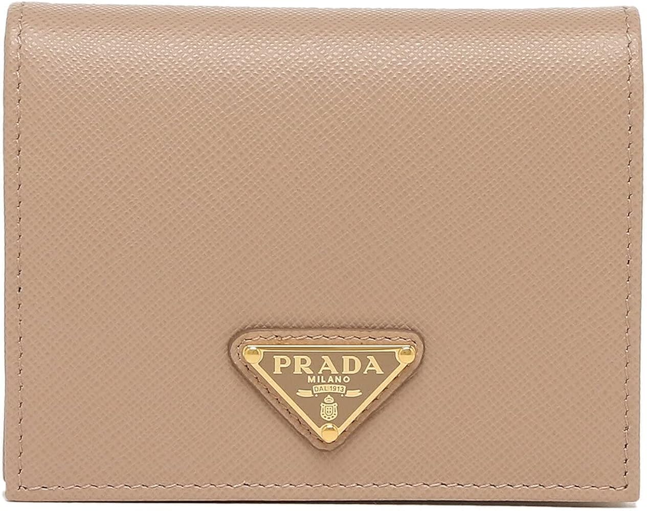美品　PRADA プラダ 財布　ミニ財布　ベージュ　三角プレート 楽天市場】PRADA プラダ レディース小銭入れ付き二つ折り財布三角ロゴ
