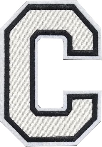 Miniatura 52 de Parches de letras para planchar de 3.1 pulgadas, parche de letras individuales bordadas para ropa, vestido, sombrero, jeans, accesorios