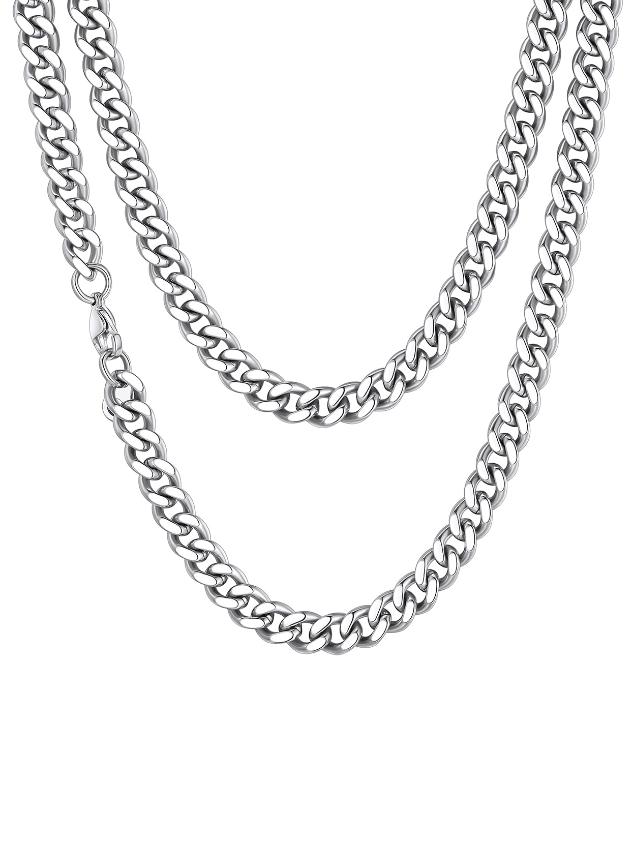 Richsteel Herren Halskette Klassische Panzerkette 3/6/9/12mm