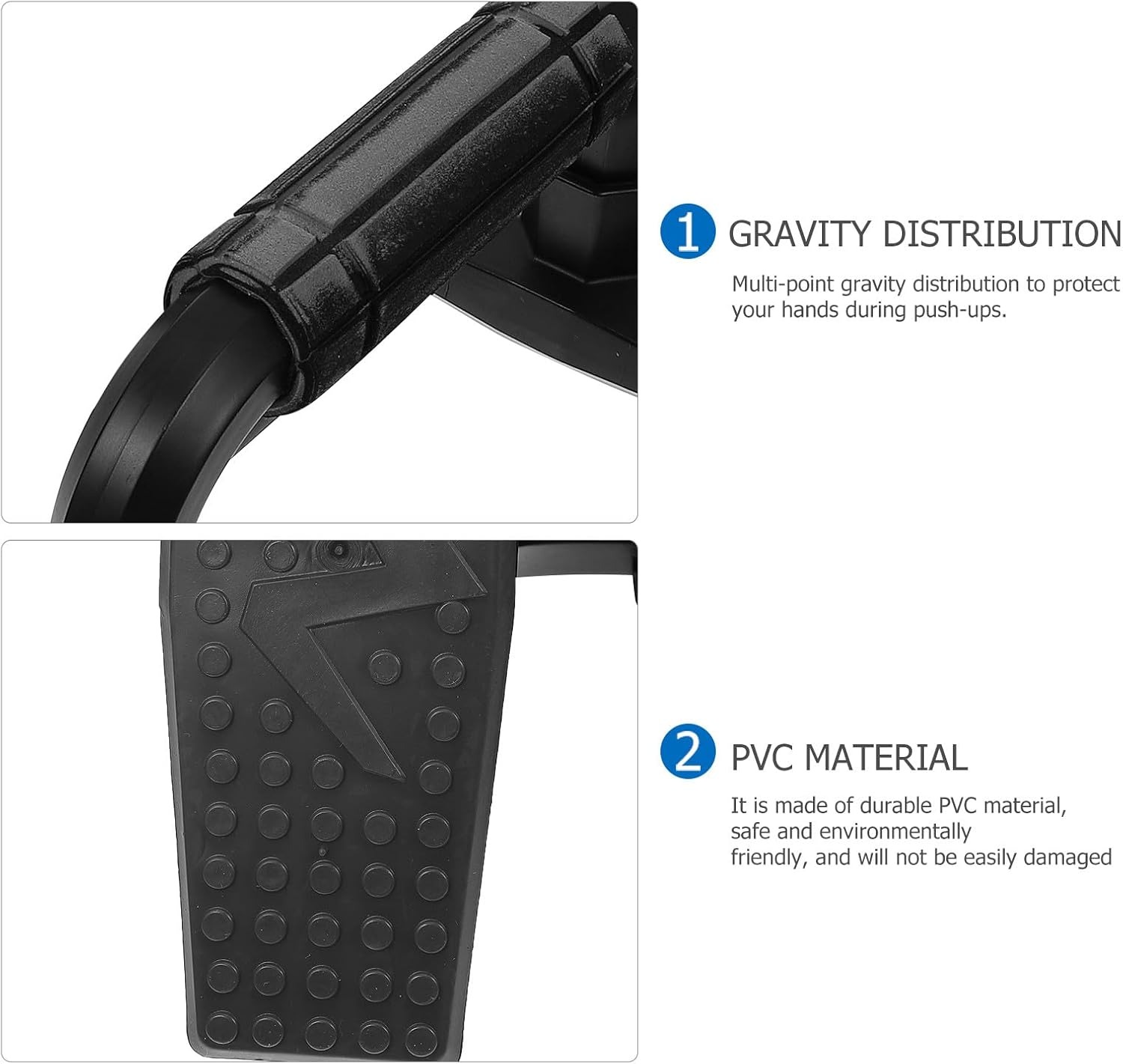 2pcs Push up Bars Push-up Stands with Non-slip Base Compact Home Fitness Equipment for Chest and Muscle Strength Training