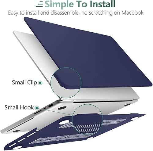 Miniatura 4 de MEEgoodo Funda para MacBook Pro M3 de 14 pulgadas 2023 2021 A2918 A2992 A2779 A2442 M2 M1 ProMax con Touch ID, funda rígida para laptop con cubierta