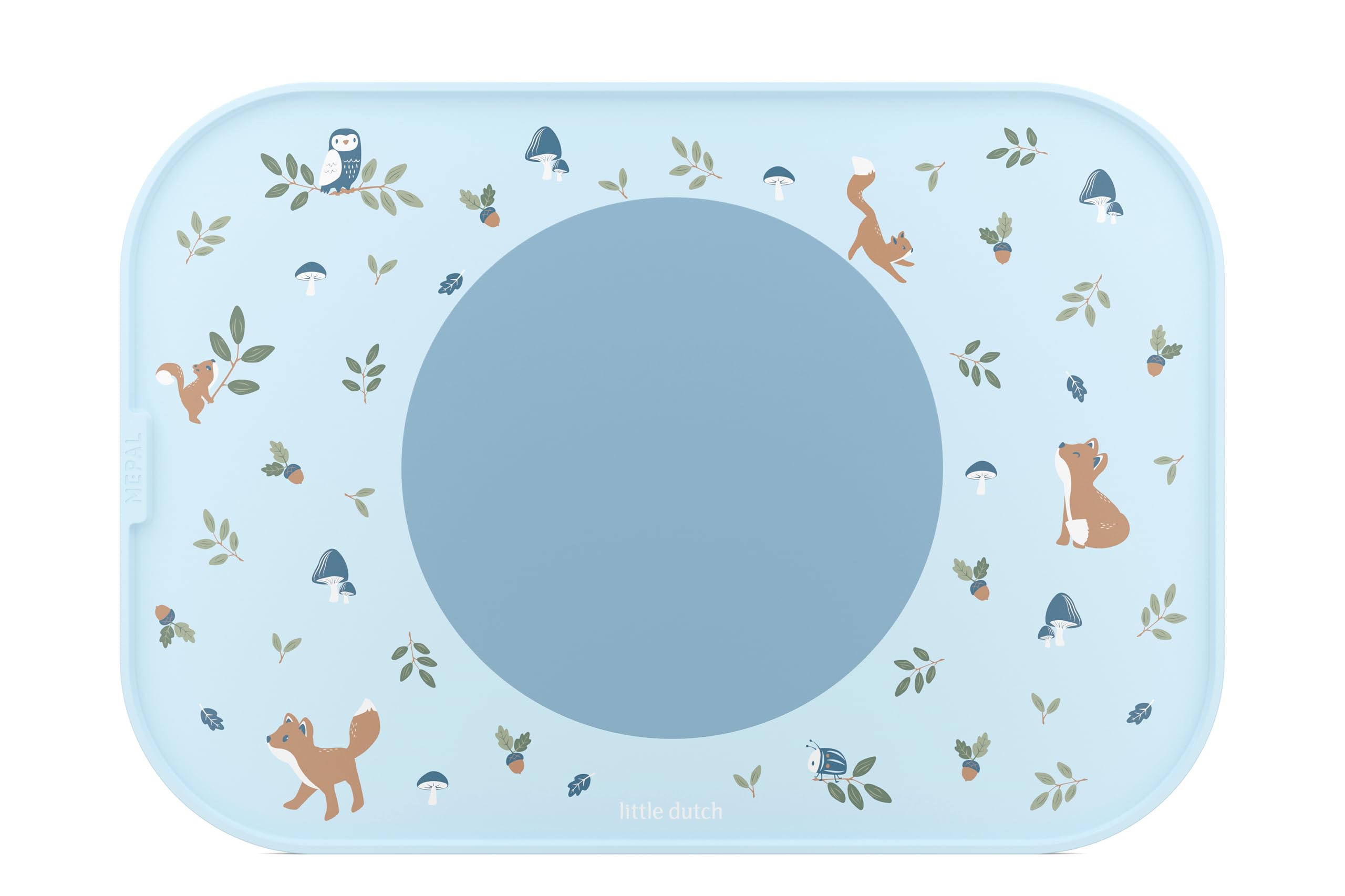 Mepal Placemat Mio, Non-slip Circle keeps Items in place, Easy to clean, Non-slip Circle can be removed, Sturdy