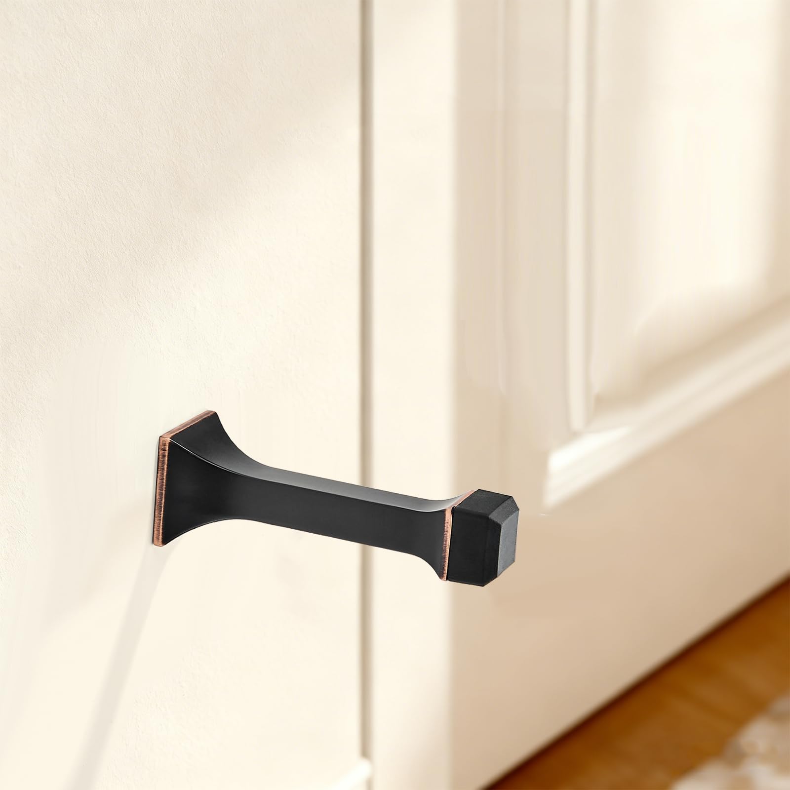 KHTUMEWARE-DS366 Rustic Black Door Stops 2-Pack in Rustic Black — KHTUMEWARE