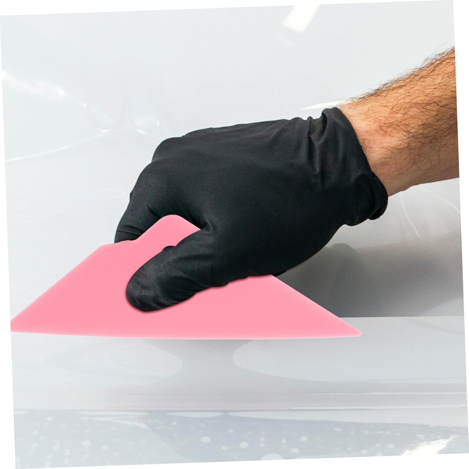 STOBAZA 2Pcs Window Film Kit with Triangular Tip Scraper Versatile Vinyl Scraper Tool for Film Installation Edge Trimming Easy Removal Compact Portable for Tinting and Decal
