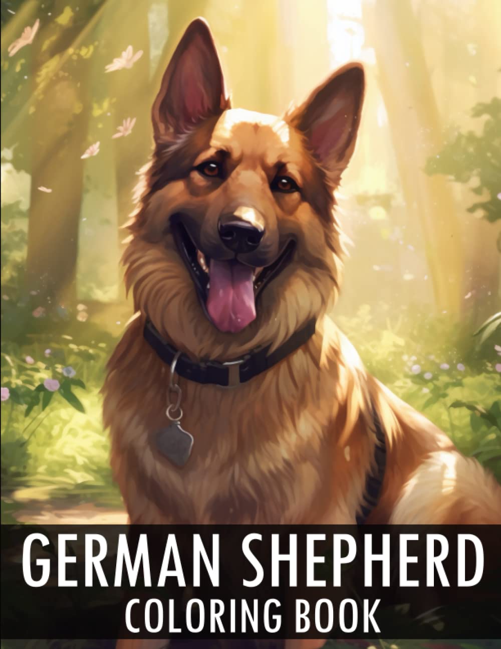 German Shepherd Coloring Book: 30+ Cute German Shepherd Coloring Pages for Adults