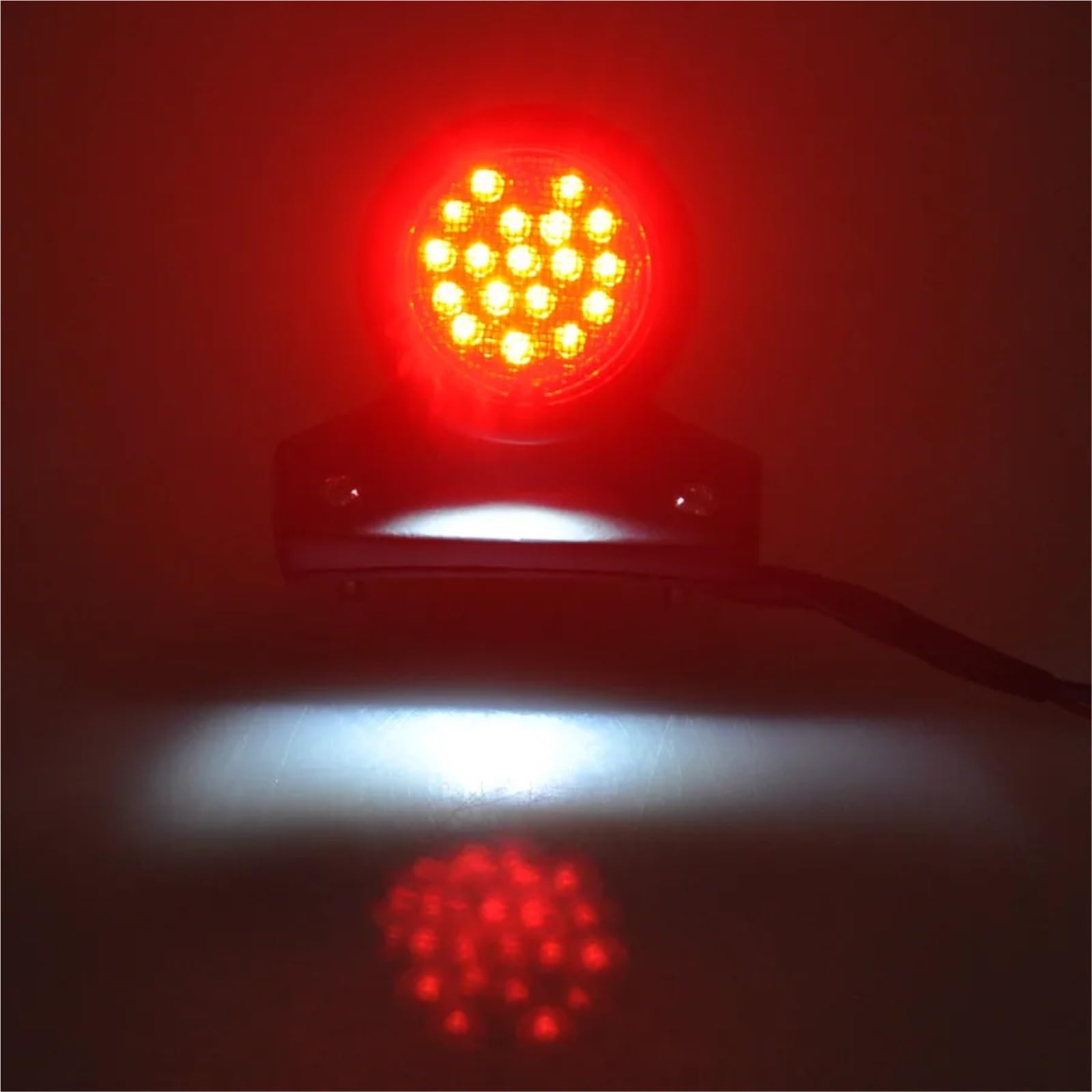 Feux Arrière Freinage Moto Feu Arrière De Moto 12V Stop LED Signal Jour pour Chopper Bobber