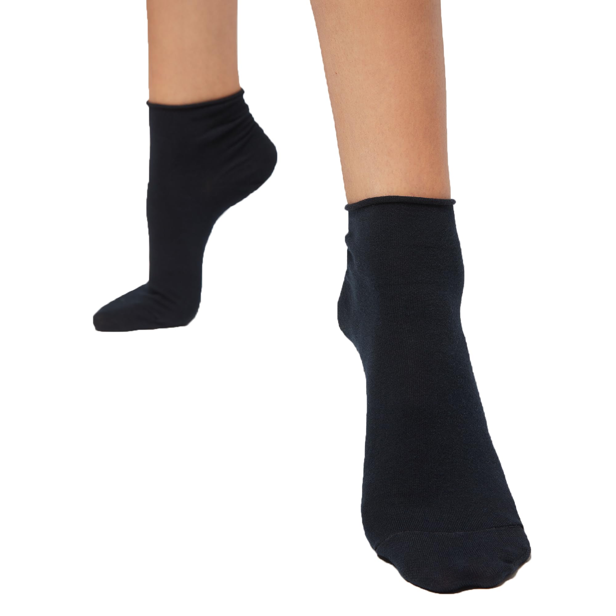 3 Pares Calcetines Diabeticos Hombre&Mujer No Aprietan Algodon Antibolas, Calcetines Algodon Hombre Mujer
