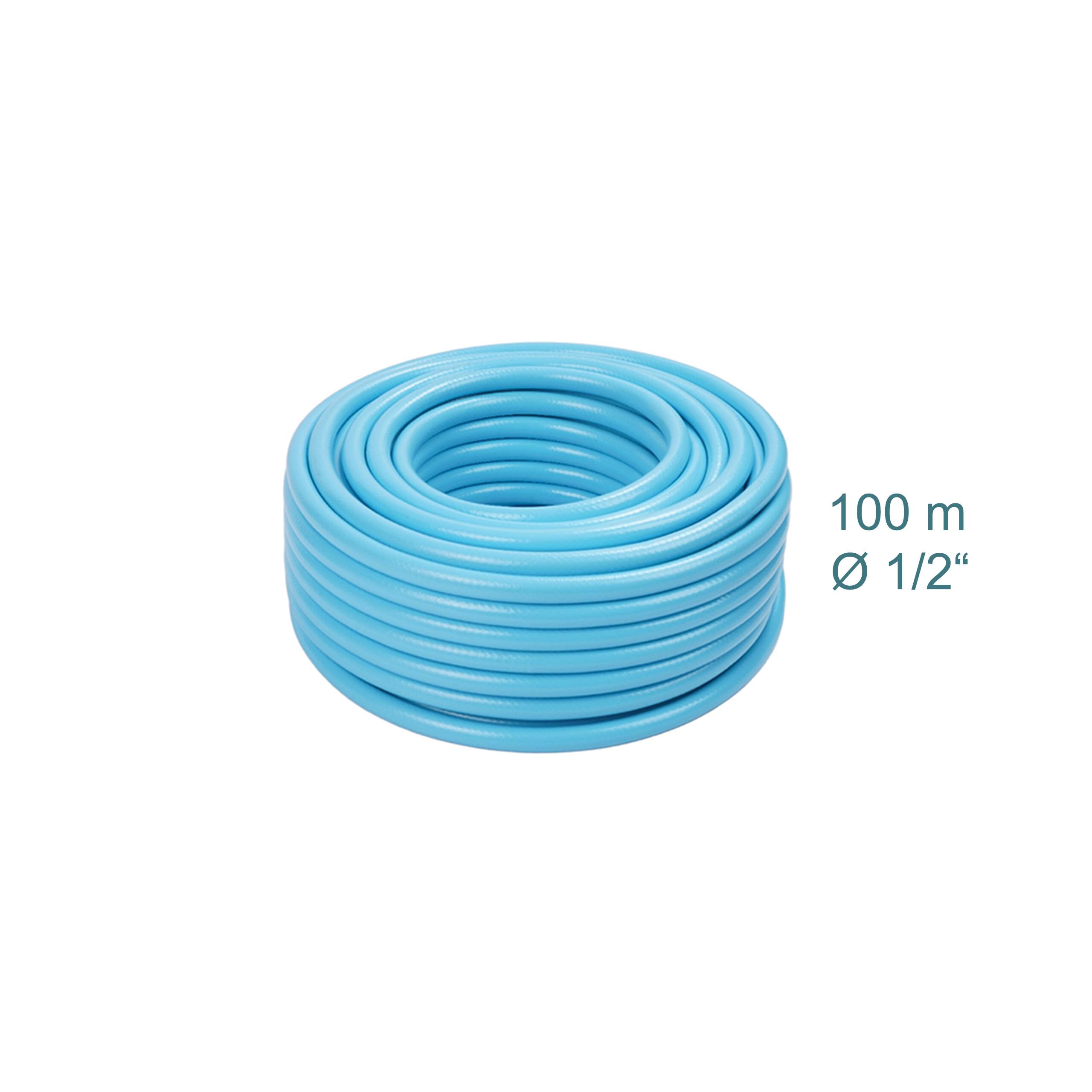 Relaxdays Tuyau d'arrosage, Longueur au Choix, Tuyau d'arrosage Universel, 1/2", résistant aux UV et aux intempéries, en polypropylène, Bleu Clair