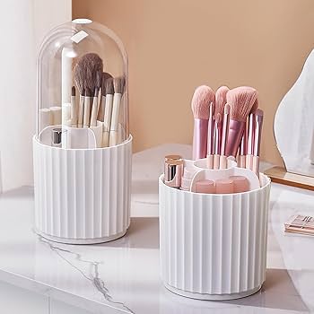 Amazon.com: Anyoifax Makeup Brush Holder Organizer 360°Rotating
