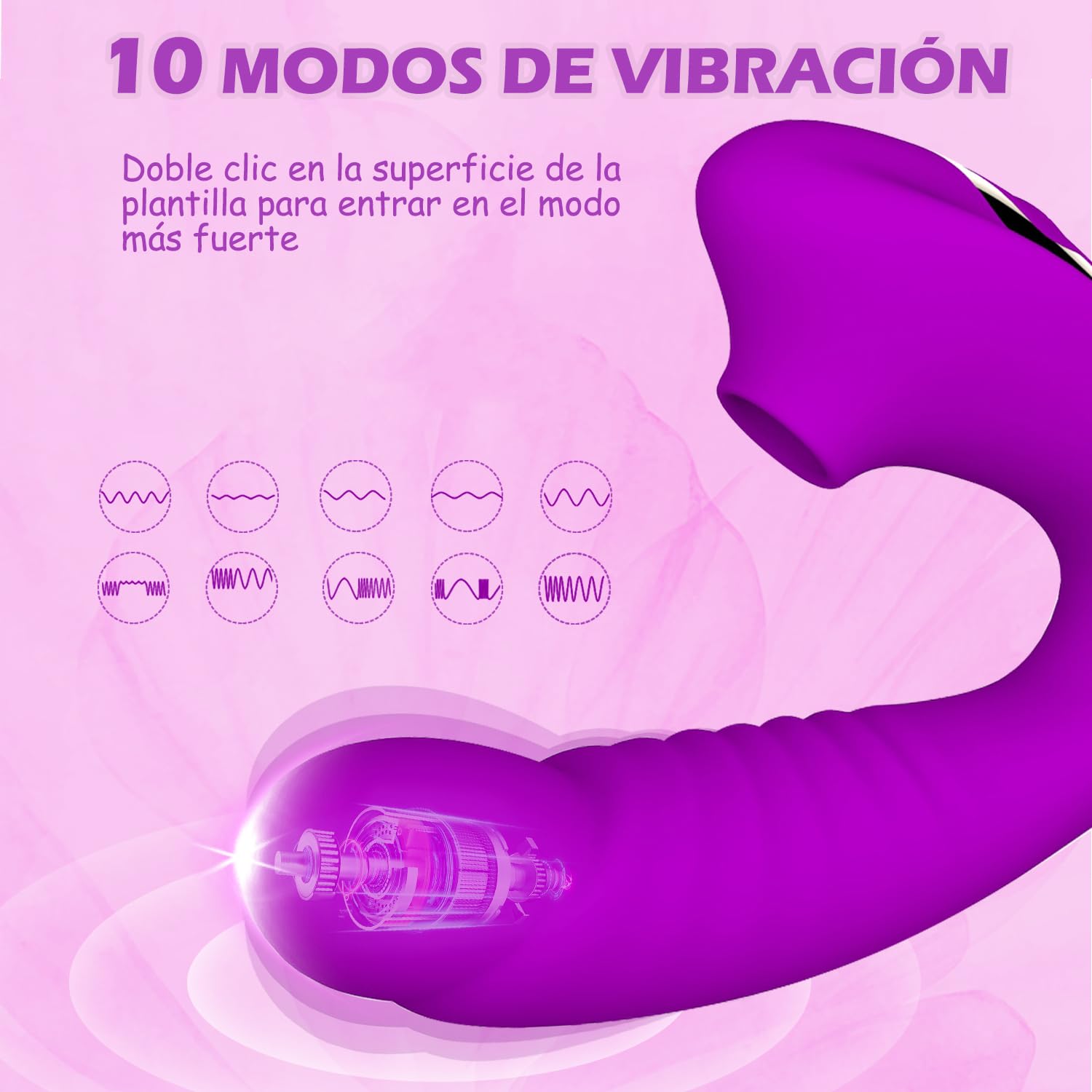 Masajeador de madera impermeable 10 modes