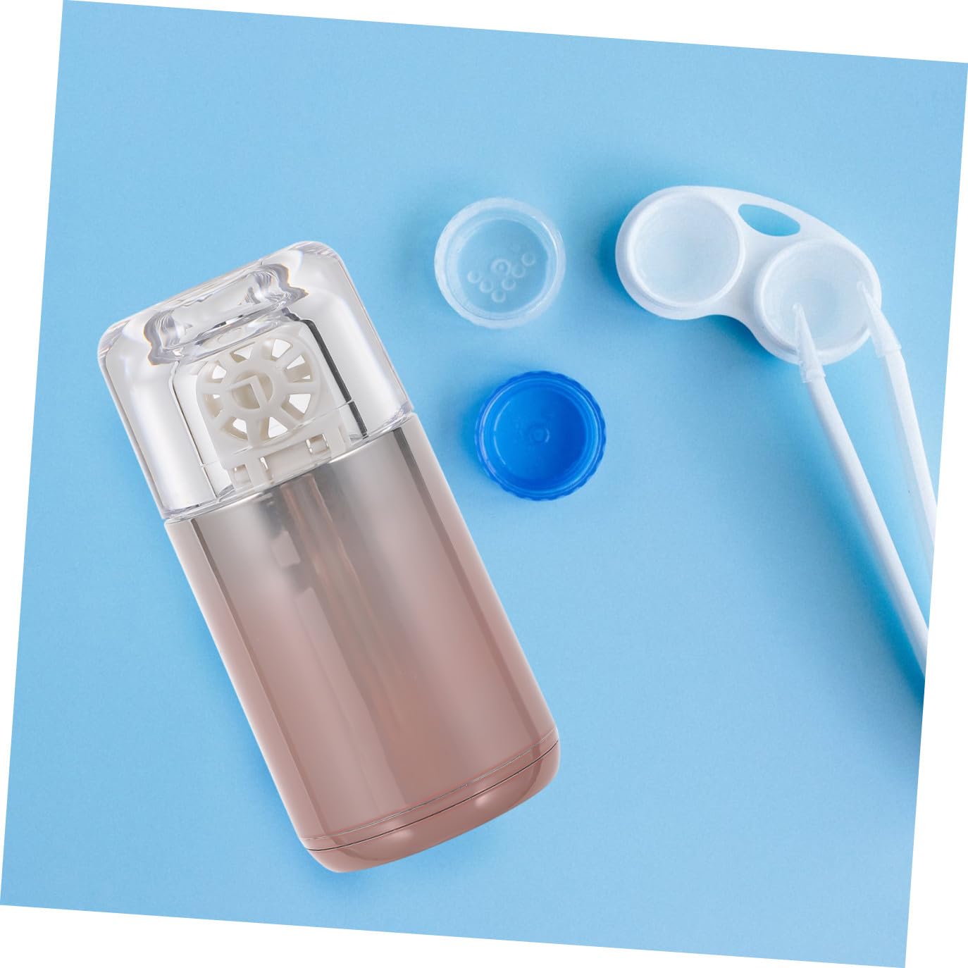 1 Juego Dispositivo de limpieza de gafas agotador limpiador kit de limpieza de gafas dispositivo de limpieza de lentes el plastico rosa