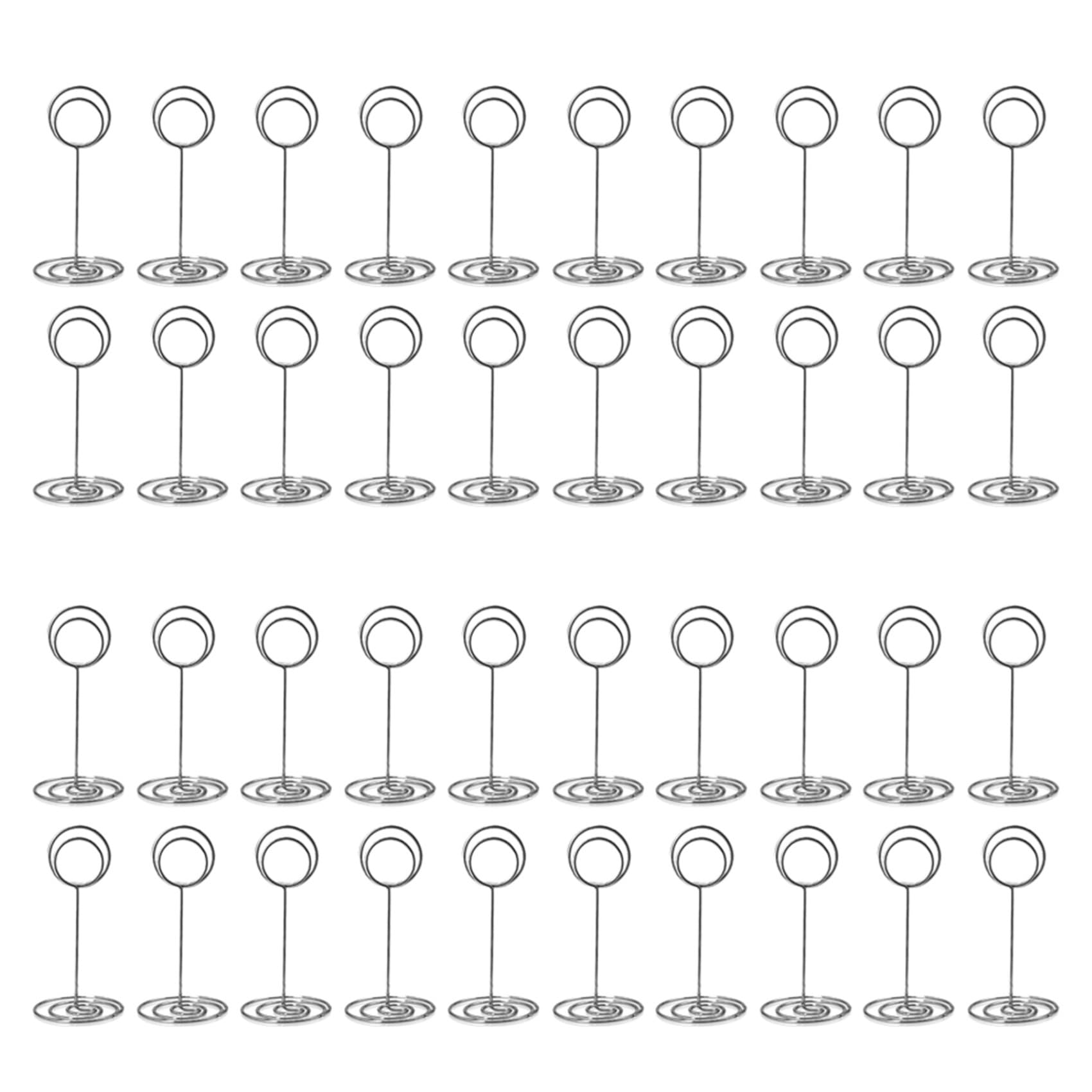 Hndhbfgrt Table Number Holders 40Pcs - 3.35 Inch Place Card Holder Table Number Stands for Wedding Party Graduation Reception D