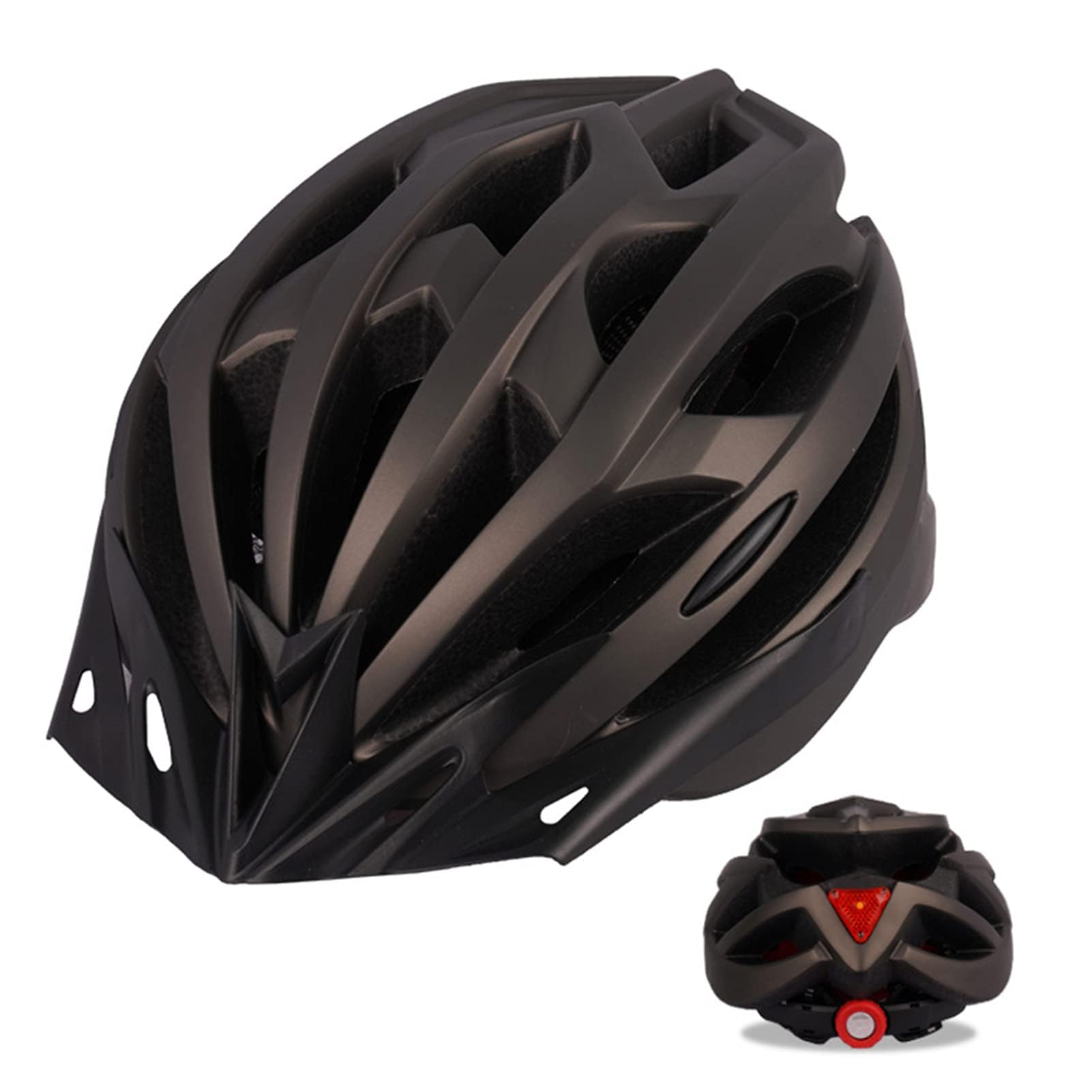 Bike Helmet,Bicycle Helmet for Men Women with Detachable Sun Visor Quick ReleaseStrap Cycling Helmet Microshell Design Adjustable Size for Adult Mountain RoadSafety Protection