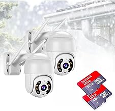 KIT 2 Câmeras de Segurança Wifi Ip Interna e Externa Prova Dágua Icsee + 2 Cartão Memoria 32 Gigas Ip 1080p Full HD Espiã Infravermelho Lâmpada Hd Visão Noturna Sem Fio 360 Bidirecional Rastreamento