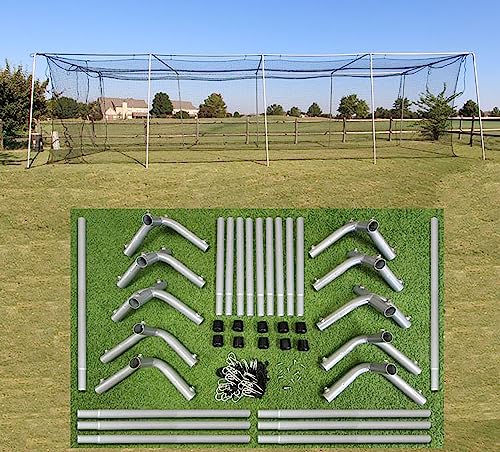 Cimarron Sports Outdoor Practice 55x14x12#24 Batting Cage & Frame Corners