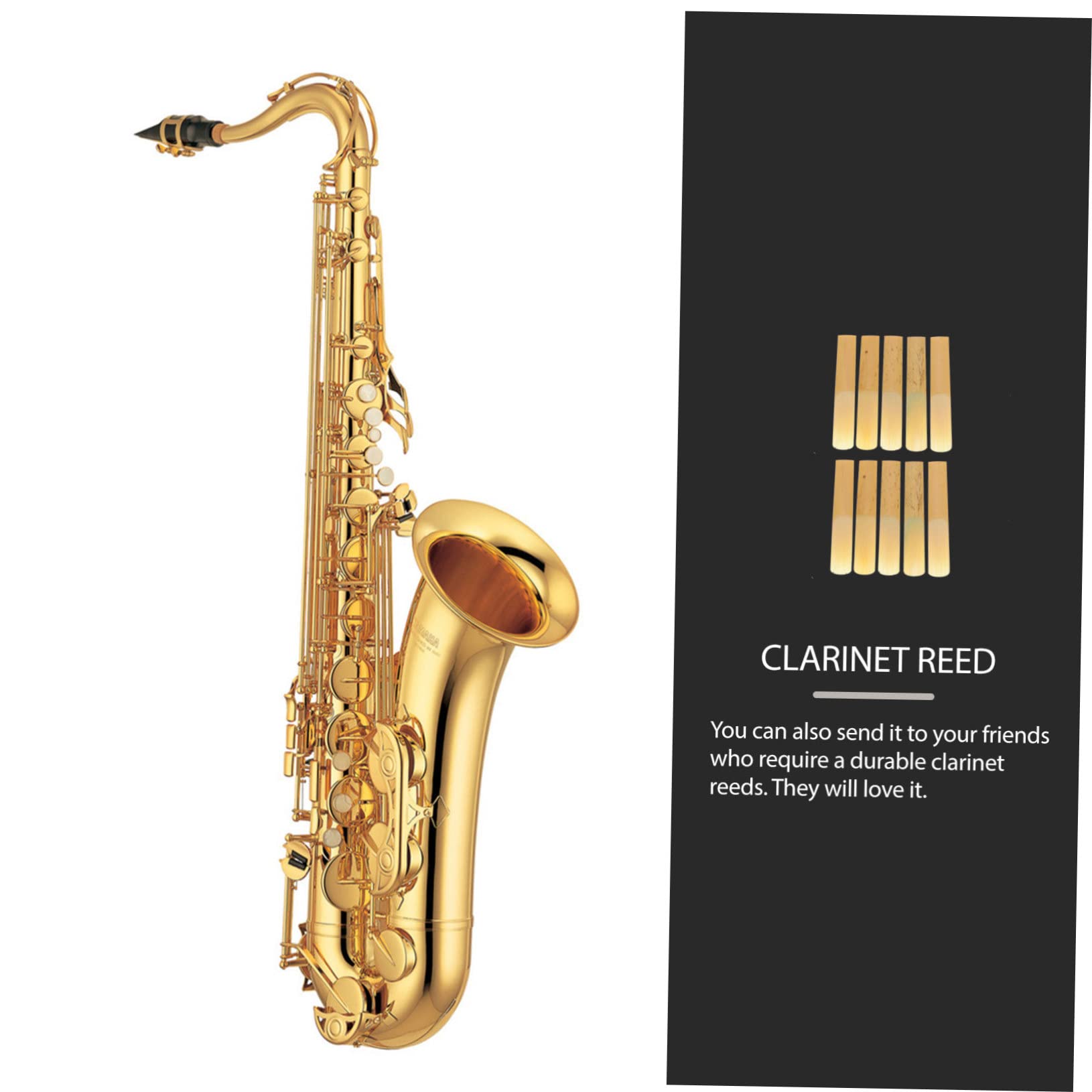 ifundom 50pezzi Ance Per Clarinetto e Saxofono e Facili Da Installare Pratico Per Amanti Della Musica Resistente e Compatto Durezza