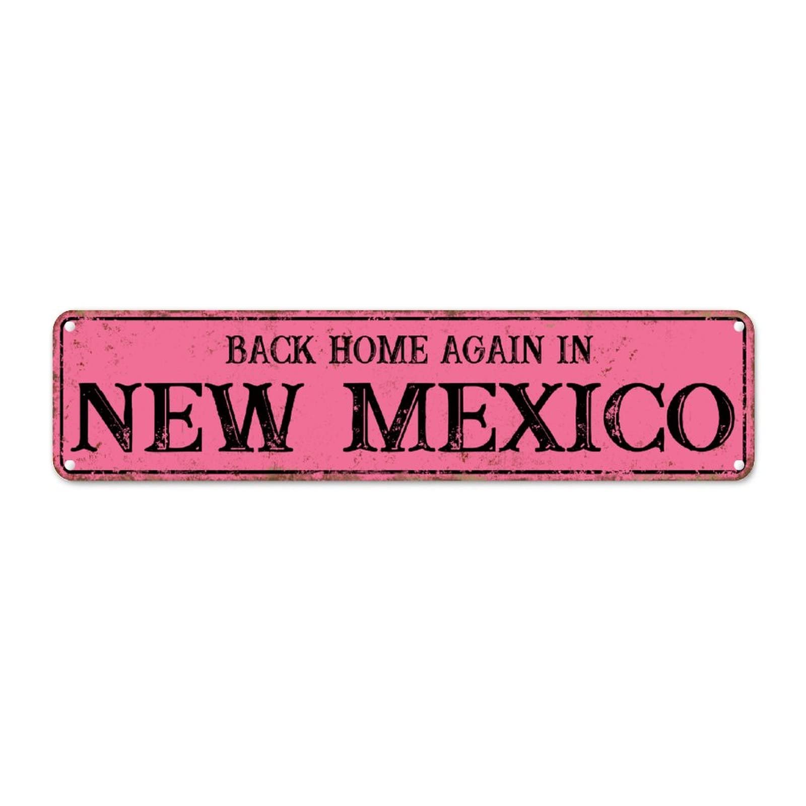 Déco New Mexico plaque métal vintage pour une buanderie accueillante
