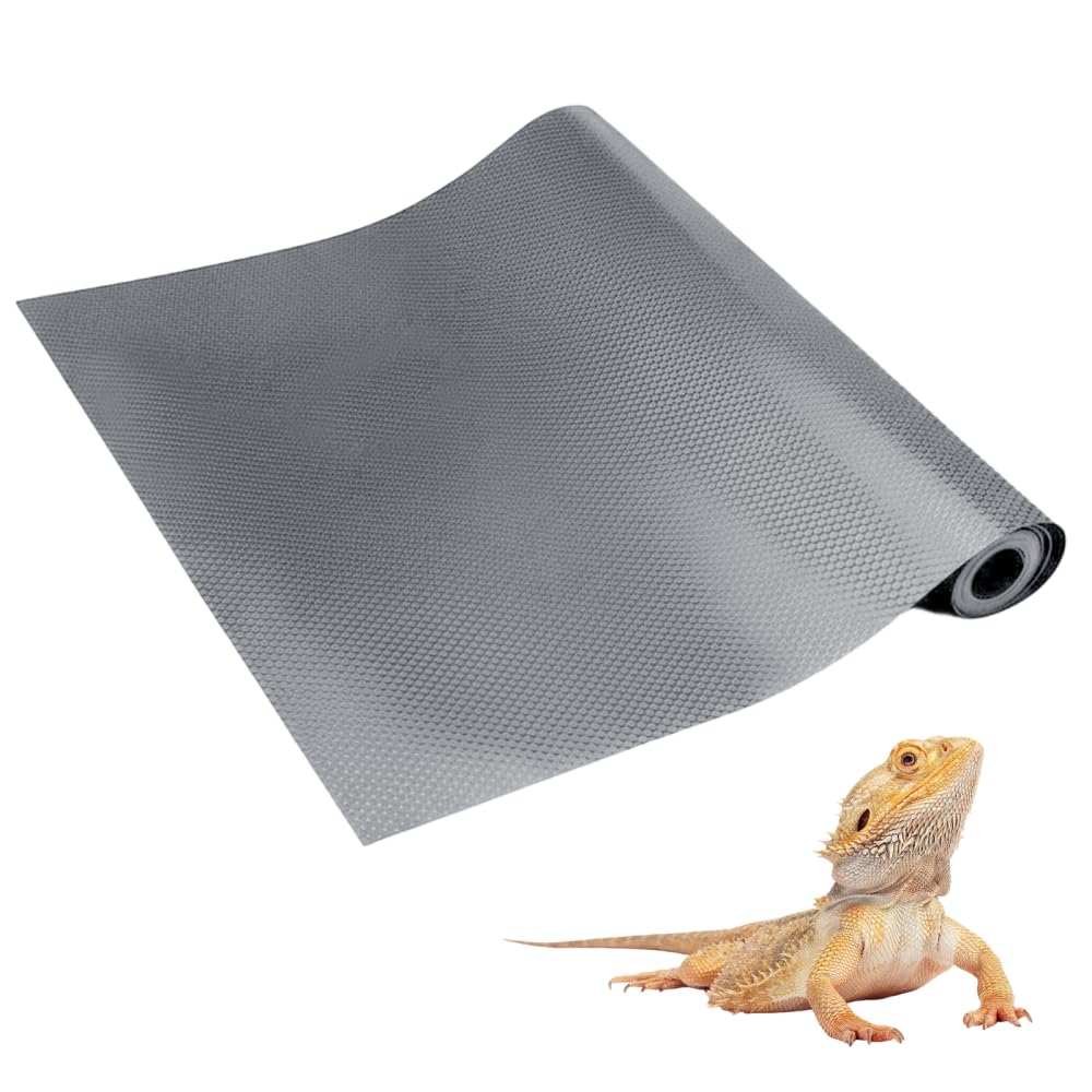 Reptile Carpet Mat, Cut to Size Non Slip Terrarium Liner, Waterproof Reusable Cage Mat for Hamster Rabbit Snake Lizard Small Pets,